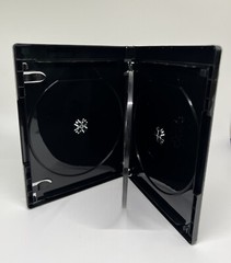 2 PCS NEW 15mm 4K ULTRA HD BLACK 4-DISC CASE, BOOKLET CLIPS, PS4-15MM UHD