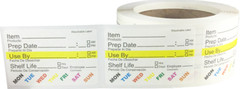 Dissolvable Food Rotation Prep Labels | 2 x 3″ Inch | 500 Pack