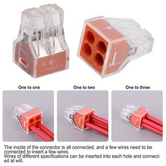 100pcs Quick Connect Terminal Hard Flexible Wire Universal Construction