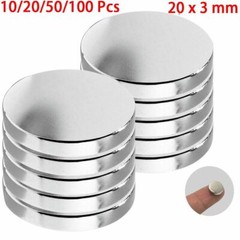 Super Strong N50 Round Disc Fridge Magnets Neodymium Small Rare Earth 20mm x 3mm