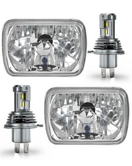 5×7 7×6 LED Headlights Off-road Ford E150 E250 E350 High Low Beam DOT Approved