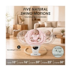 Baby Swing for Infants, Portable Electric Swing with Auto-Rocking Detection, …