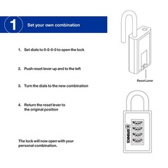Brinks Zinc Diecast 40mm Combination Sport Padlock with 1 3/16in Shackle