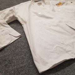Edwards Unisex Adult Chef Coat Jacket Large White Foster Farms Double Breasted *