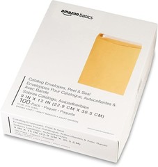 100 Pcs CLASP ENVELOPES 9×12 28lb Kraft Shipping Mailing Gummed Business Manila
