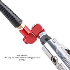 Red 360° Swivel Design Portable Air Tool Adapter 360 Degree 1/4” NPT Rivet Gun