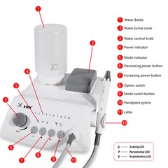 Dental Descaler Ultrasonic Piezo Scaler Handpiece Teeth Cleaning Machine Scaler