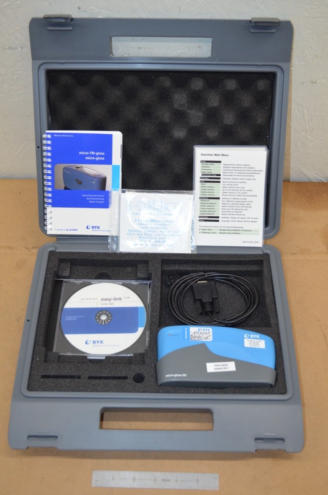 BYK Gardner Micro Gloss Meter 60 Degree w/ Case & Accessories