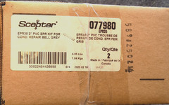 New in box! Kraloy 077980 EPR35 2″ x 24″ long PVC Conduit Repair Kit – 2 per box