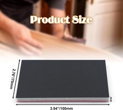 LOUZAGO 20 Pcs 2000 Grit Sanding Sponge, Wet Dry 2000 Grit, Gray