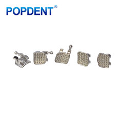 POPDENT Dental Orthodontic Metal Brackets MIM MBT/ROTH 022/018 345H Monoblock