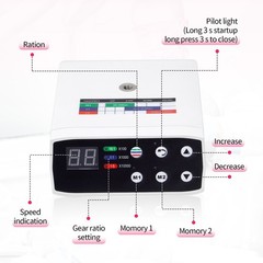 NSK Style Dental Brushless LED Micro Motor /1:5 Increasing LED Contra Angle NEW