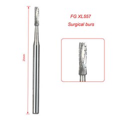 Dental Surgical Handpiece FGOS Bur Tungsten Carbide Round/Straight Fissure 25mm