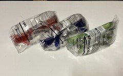 BISON LIFE Tactical Safety Glasses for KIDS, 3 pair Red, Green, & Blue