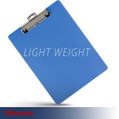 Blue Letter Size Clipboard with Low Profile Clip for Office and Travel Needs
