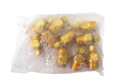 PROFLO LF Compression Adaptor 3/8 X 3/4 MIP Brass Fittings 10 Pack PFXMCUCFN