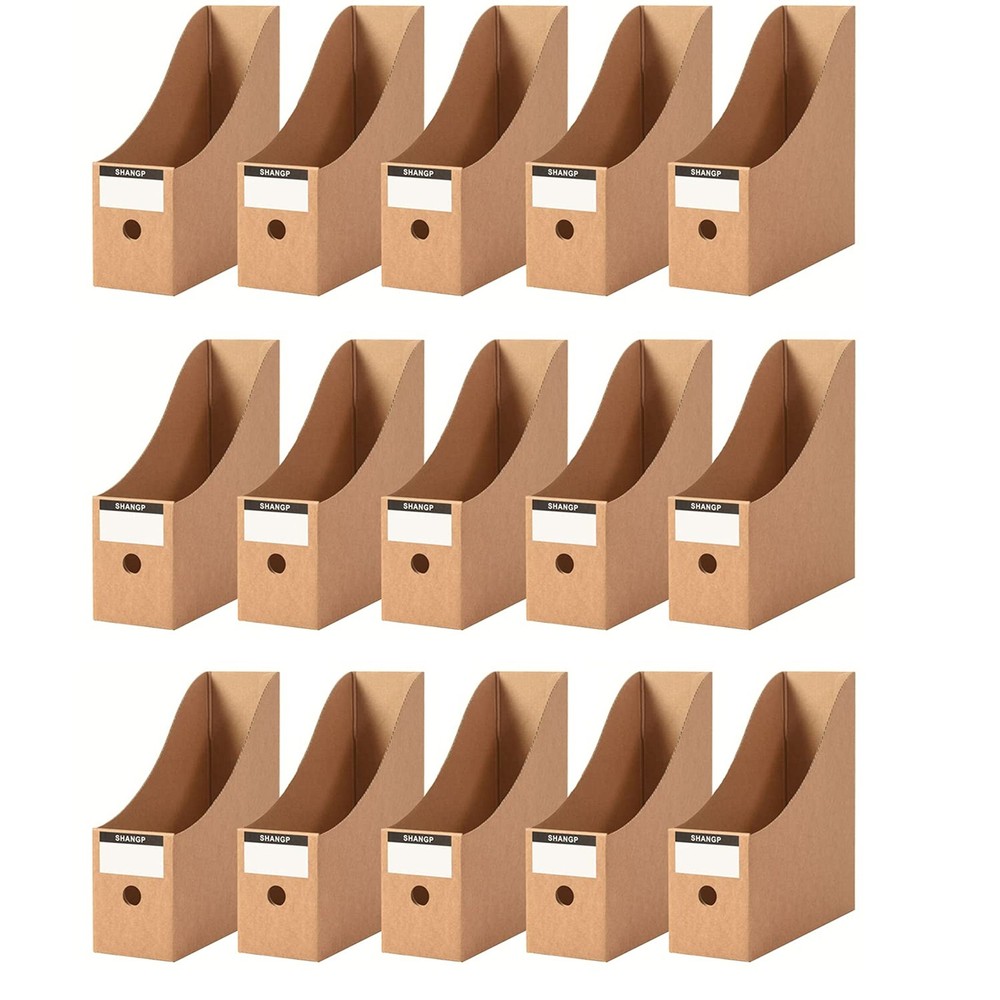 Foldable Desk File Holder Organizer Sturdy Cardboard Magazine Storage Box Docume