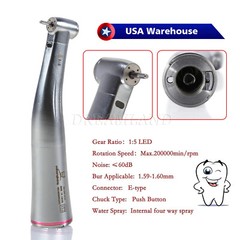 5 pcs Dental 1:5 LED Contra Angle Increasing Handpiece Fit NSK Electric Motor
