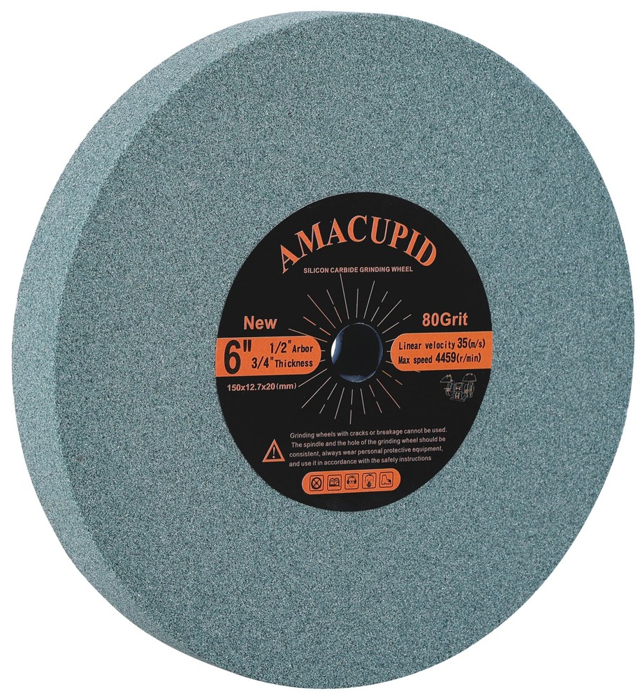 6-Inch Green Silicon Carbide Grinding Wheel for Sharpening Carbide Tools