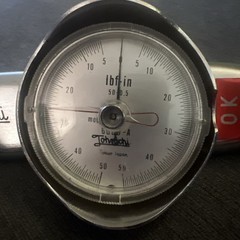 Vintage Tohnichi 60DB-A Dial Torque Wrench 1/4″ Drive 0–60 in-lb Japan
