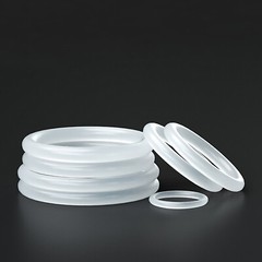 Food Grade O-ring. Thickness 2.2mm, ID 1.6- 25.6mm Clear Silicone Rubber O Rings
