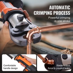 1/2″-2″ Pro Press Tool Pipe Crimping Kit with 6 Jaws DC18V PZ-3240