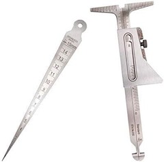 Weld Gauge Set Hi-Lo Welding Gauge and 1/32-5/8 Inch 1-15mm Taper Gauge Stainles