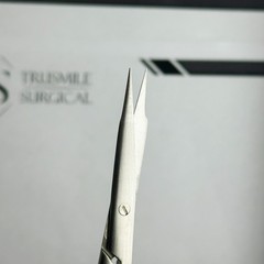 Steven Scissors 4.5 ” Straight Silver Blade Black Handle | Trusmile Surgical®