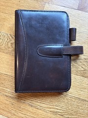 VTG Mulholland Brothers Leather Personal Size 6-Ring Binder Agenda Wallet