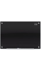 Frameless Black Glass Dry Erase Board Large Splicing Magnetic Tempered for Wall