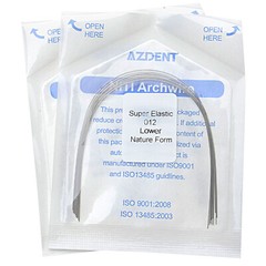 AZDENT Dental Orthodontics Round Arch Wire Super Elastic Niti Nature Form