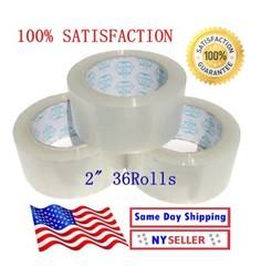 Tape Clear Packaging Shipping Tape, 2-Inches x 110 YDS, Pack of 36