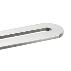 Adjustable Brace Brackets, 4Pcs 110x19mm Stainless Steel Flat Straight (Silver)