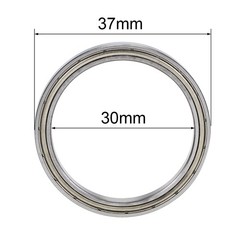 2 PCS 6706ZZ Deep Groove Ball Bearings Z2 30x37x4mm Double Sealed