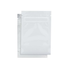 1/8 Ounce Matte White & Clear Mylar Bags 1,000