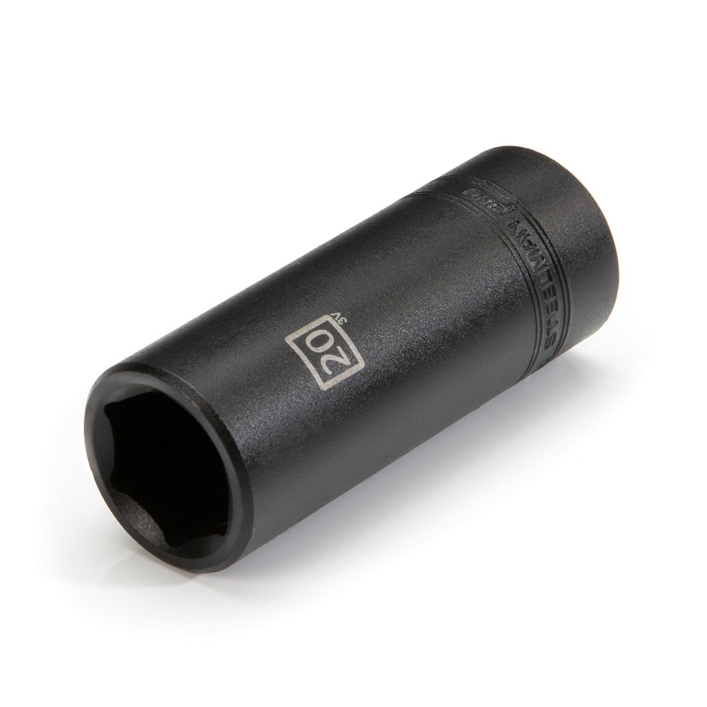 STEELMAN PRO 1/2-Inch Drive x 20mm Deep 6 PT Impact Metric Single Socket 78290