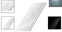 156-Piece Stainless Steel Spring Wire Kit – 40cm Length, 13 Diameters, Ideal …