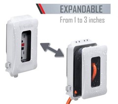 (10 Pack) TayMac ML450 White Expandable 1-Gang Weatherproof Electrical Cover