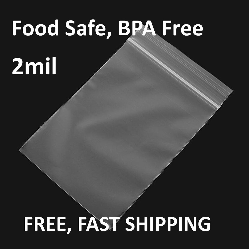 18″x20″ CLEAR 2MIL ZIP SEAL TOP LOCK BAGS POLY PLASTIC RECLOSABLE ZIPPER BAGGIES
