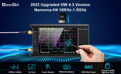 NanoVNA-H4 Vector Network Analyzer 10KHz-1.5GHz VHF HF UHF 4.3″ Antenna Analyzer