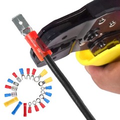 300PCS Insulated Electrical Wire Terminal Ring Splice Spade Crimp Connector Kit