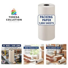 Compact 1440′ Long White Newsprint Roll – Ideal for Safe Packing & Storage
