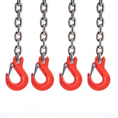 5FT/10FT/13FT Chain Sling Lift Chain G80 with 4 Leg Grab Hooks