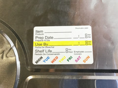 Dissolvable Food Rotation Prep Labels | 2 x 3″ Inch | 500 Pack