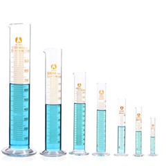 10/25/50/100/250/500/1000mlGraduated Glass Cylinder Test Jar Set For Lab Works