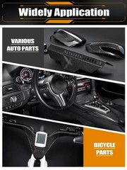 Kalolary Carbon Fiber Sheet 250 X 100 X 1 MM, 3K Real Carbon Fiber Board Plate C