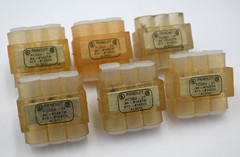 PANDUIT PCSB4-3-12Y MULTI-TAP CLEAR INSULATED ALUMINUM CONNECTOR BLOCK BOX OF 6