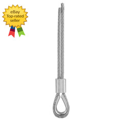 116 Inch Stainless Steel 304 Cable Wire Rope 33FT With Sleeves Thimbles Kit