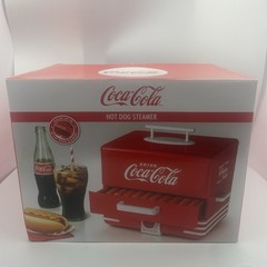Coca-Cola Nostalgia Hot Dog Steamer – Retro Red Design, 20 Hot Dogs, 6 Buns