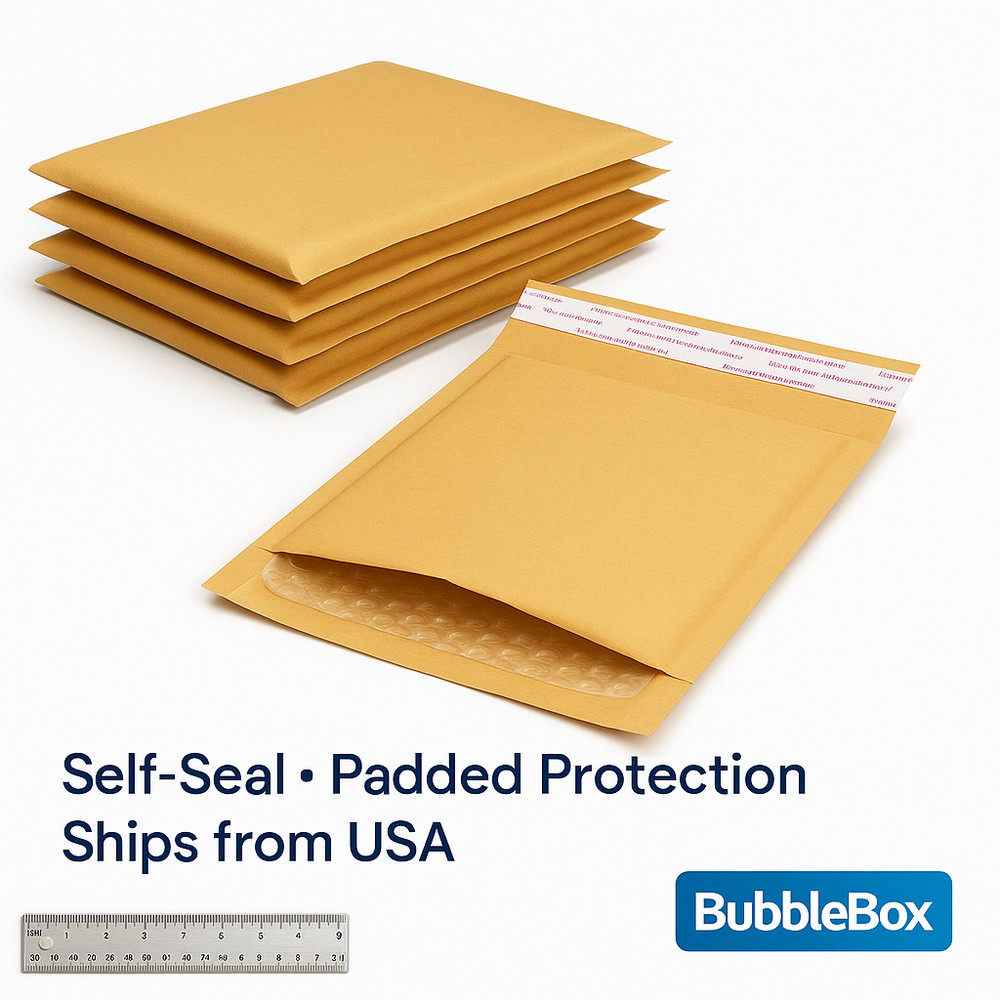 #2 8.5×12 Kraft Bubble Mailers Padded Envelopes Self-Seal Shipping Bulk